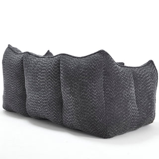Comfortable Dual Beanbag Chair With High Resilience Foam Core For 2 People