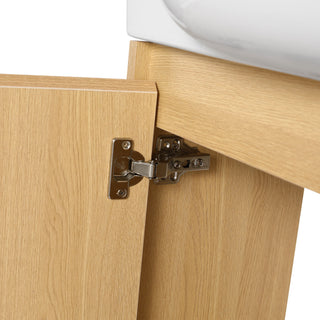 Wall Mounted Bathroom Vanity With Sink & Soft Close Door