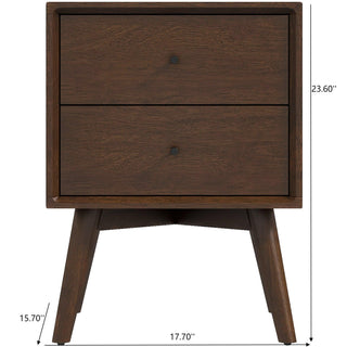 Caroline - Mid-Century Modern Style Night Stand 2 Drawer