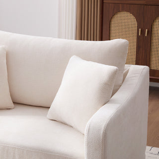 Accent Chair With 2 Bolster Pillows