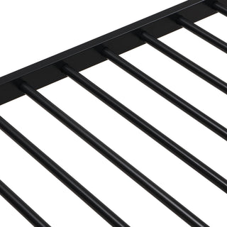 Twin Over Full Bunk Bed With Large Under-Bed Storage - Black