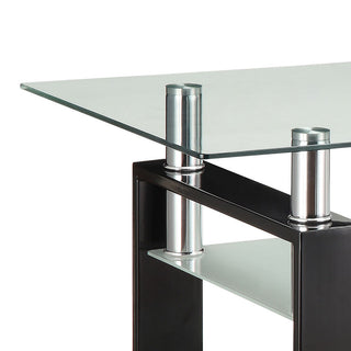 Moriah - 1 Shelf Rectangular Coffee Table - Black
