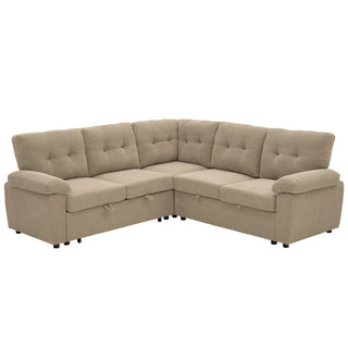Convertible Sectional Sofa Bed & Pull Out Sleeper And Storage