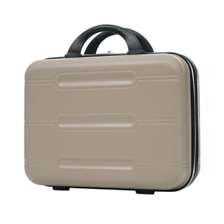 6 Piece Lightweight Hardshell Luggage Set With Double Spinner Wheels, Password Lock