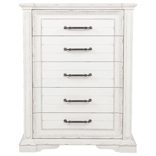 5 Drawer Bedroom Chest Of Drawers - Vintage