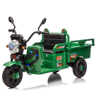 12V Kids Electric 3 Wheel Cargo Truck With LED Lights & Music