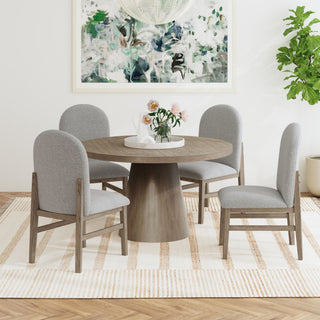 Portland - Round Back Side Chair (Set of 2) - Gray