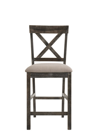 Martha II - 7 Pieces Counter Height Dining Room Set - Gray