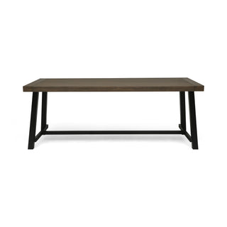 Outdoor Dining Table - Gray / Rustic Metal