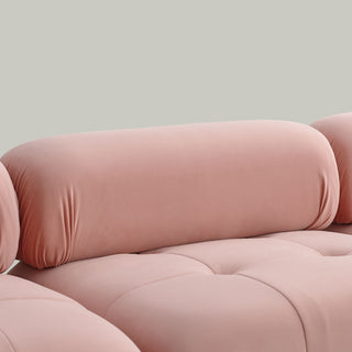 Modular Sectional Sofa, Button Tufted Design With Diy L-Shaped Layout, Reversible Ottoman