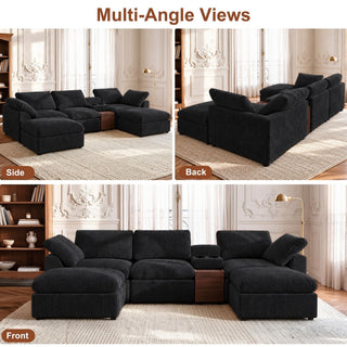 Modular Cloud Couch With Storage Console