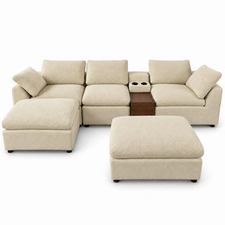 Modular Cloud Couch With Storage Console