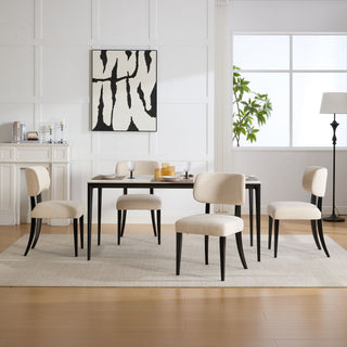 Kitchen Dining Chairs (Set of 2) - Cream