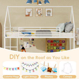Bunk Bed With Safety Guardrails, No Box Spring Needed