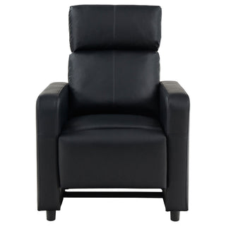 Warren - 3 Seater Home Theater With 2 Wedge Consoles Recliners - Black