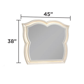 Flora - Framed Mirror With LED Lighting (Dresser Not Included) - Champagne