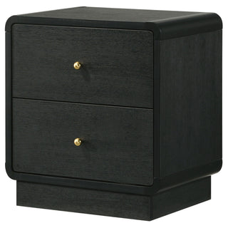 Burton - 2 Drawer Nightstand - Black