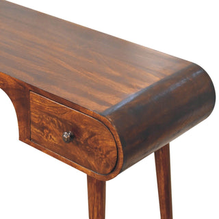 London - Arch Writing Desk - Dark Brown