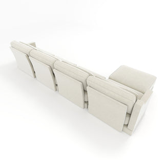 Stylish Sofa With Ottoman And Lumbar Pillows, Ergonomic Design