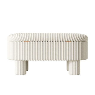 Storage Ottoman Upholstered Bench With Lift Top Storage For Bedroom
