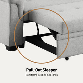 Lucca - Reversible Sleeper Sectional Sofa With Storage Chaise