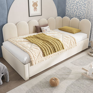 Upholstered Daybed With Pull-Out Bed