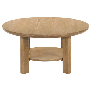 Crispin - Round Table With Lower Shelf
