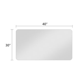 Bathroom Vanity Mirror, Wall Mounted Mirror For Bathroom Anti-Fog Waterproof - Clear