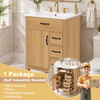 Modern Traditional Bathroom Vanity With Sink