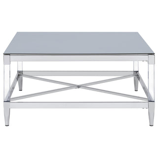 Wallingsford - 2 Piece Square Coffee And End Table Set - Chrome