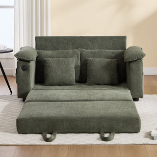 Upholstered Futon Convertible Floor Sofa Bed