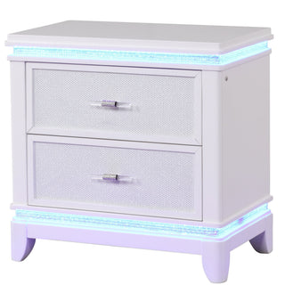 Opium - 2 Drawer Nightstand - White