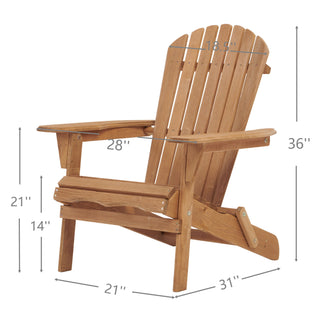 Oversize Outdoor Folding Adirondack Chair, Patio Chair For Garden
