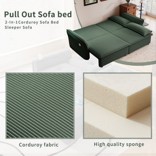 2 In 1 Convertible Sofa Bed, Multi Functional Living Room Furniture