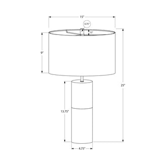 Lighting, Table Lamp, Concrete, Contemporary - Black / Gold