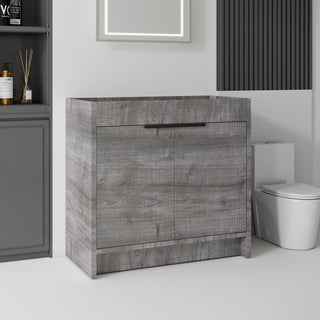 Freestanding Bathroom Vanity Cabinet With Soft Close Doors, Cabinet Only