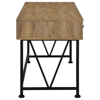 Vellun - 3 Drawer Writing Desk - Mango Color