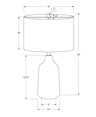 Lighting, Table Lamp, Concrete, Contemporary