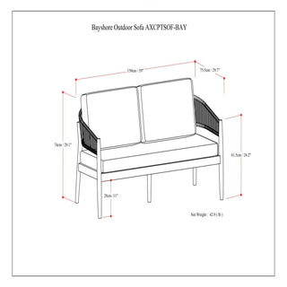 Bayshore - Outdoor Sofa - Natural