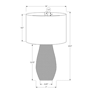 Lighting, Table Lamp, Resin, Contemporary - Gray