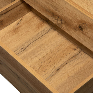 TV Stand For 80'' TV With Double Storage Space, Media Console Table With Drop Down Door