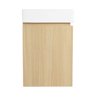 Modern Bathroom Vanity With Ceramic Basin, Wall Mounted Floating Sink Combo, Storage Cabinet
