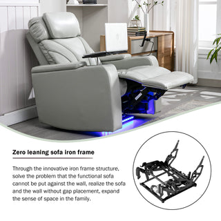 Power Motion Recliner Electric Power Recliner With USB Charging Port, Hidden Arm Storage, Convenient Cup Holder And tooth Speaker