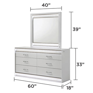 Glam - Bedroom Set With LED Headboard