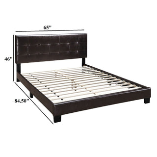 Contemporary Style Bed, Rectangle Headboard