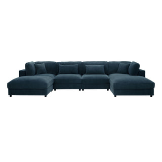 Upholstered Modular Sectional & Custom Configuration And Toss Pillows