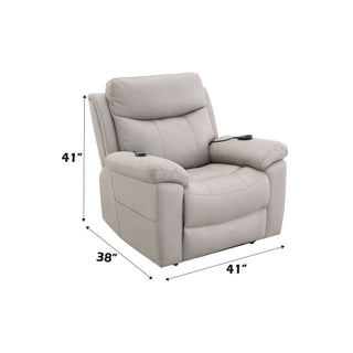 Chriki - Polished Power Motion Recliner With Lift Heating Massage Chair