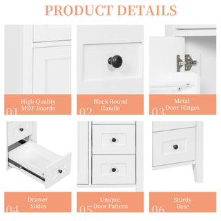 Bathroom Vanity With Sink, 3 Drawers And Adjustable Shelf, Freestanding Storage Unit