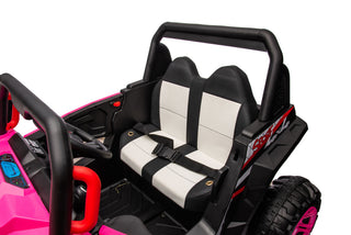 12V7A*1 30W*4 Four-Wheel Drive Seat One Button Start, Forward And Backward, High And Low Speed, Music, Front Light, Power Display, Two Doors Can Open, 2.4G R / C, Seat Belt Four Wheel Absorber