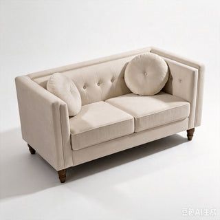 Chesterfield Loveseat 2 Seater Couch For Living Room